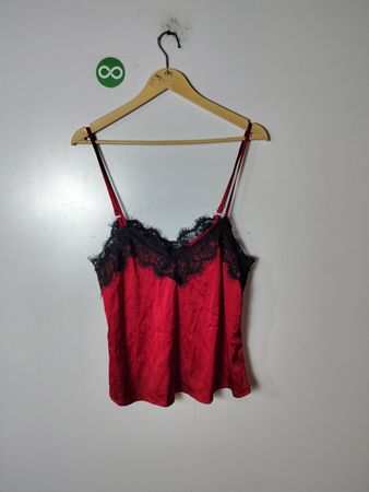 Unbranded Red Lace Cami Top