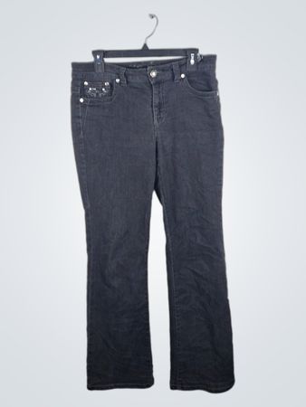 Black Jeans with Blinged Pockets