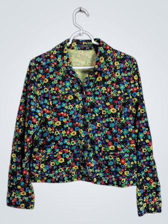 Liz Claiborne Floral Cropped Jacket