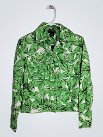 Rafaella Green Floral Shirt