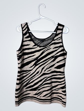 Zebra Print Tank Top