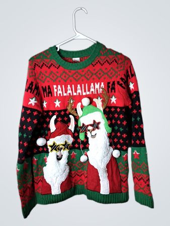 Holiday Llama Christmas Sweater