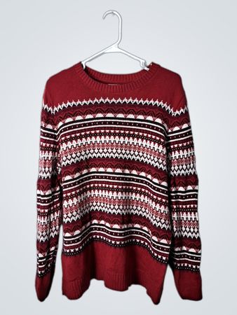 Croft & Barrow Red Knit Sweater