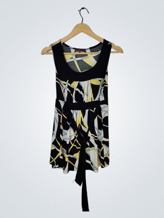 Miss Agenda Geometric Print Dress