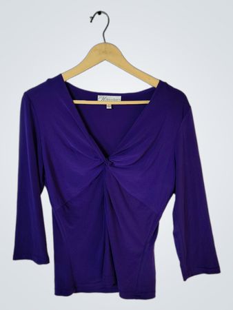 Dressbarn Purple Twist Top