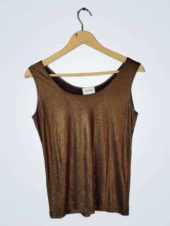 Chico's Travelers Gold Tank Top