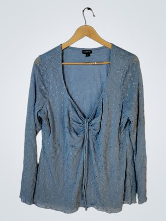 Torrid Blue Floral Top