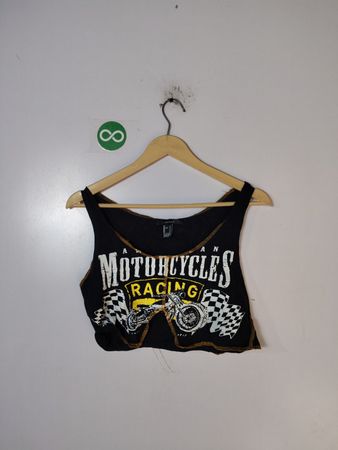 Forever 21 American Motorcycles Graphic Crop Top