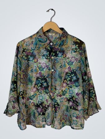 Nicola Multicolor Paisley Button-Down Shirt