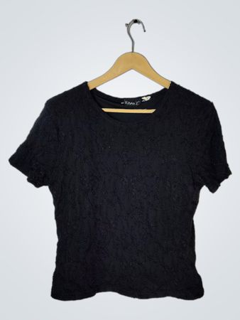 Raya Z Black Short Sleeve Top