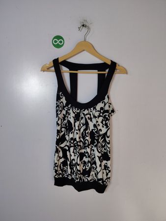 Daniel Laurent Black and White Floral Dress
