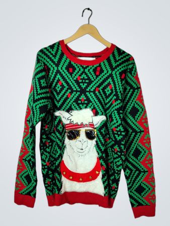 Jolly Sweaters Christmas Llama Sweater