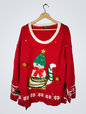 Christmas Cat Sweater