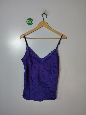 August Silk Intimates Purple Silk Camisole