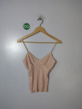 Pink Ribbed Tank Top