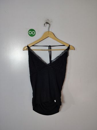 Black Lace Trim Camisole