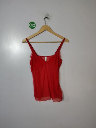 Old Navy Red Polka Dot Cami Top