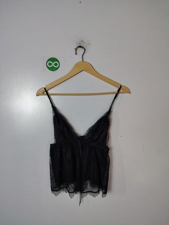 Victoria's Secret Black Lace Chemise