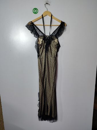 Sheer Polka Dot Nightgown