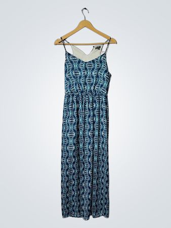 Lily Rose Blue Patterned Maxi Dress