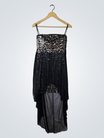 Black Sequined Dress