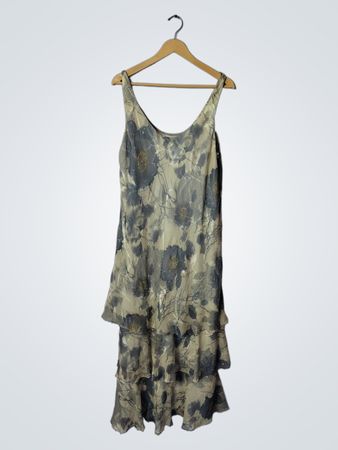 Capi by Man Cheri Floral Ruffled Dress