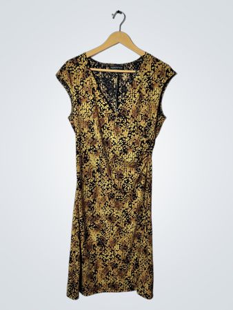 Connected Apparel Snake Print Dress