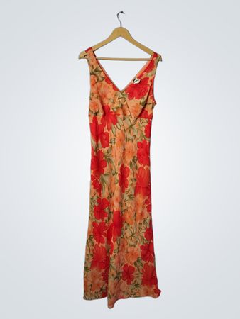 Floral Orange Dress