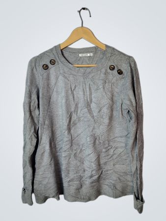 Pink Clover Gray Sweater