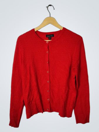 Amore Rose Red Knit Sweater