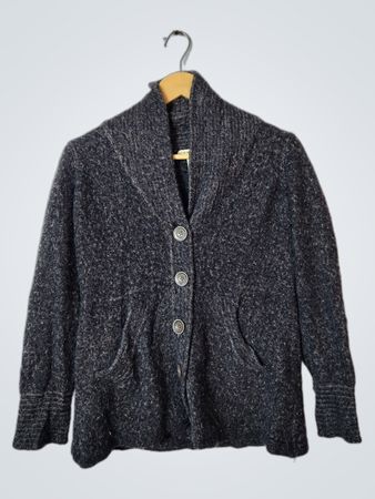 Grey Wool Cardigan