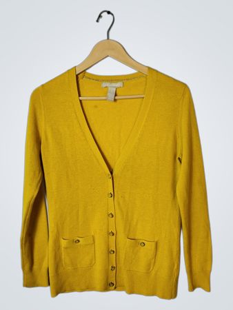 Banana Republic Yellow Cardigan