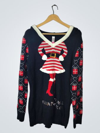No Boundaries Christmas Santa Sweater