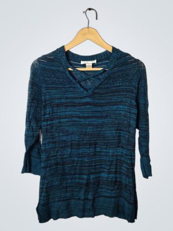 Christopher & Banks Teal Knit Top