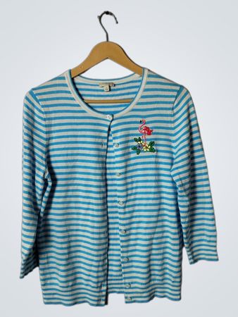 Talbots Striped Cardigan
