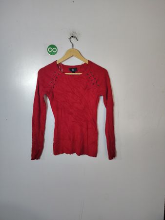 Red Long-Sleeve Sweater