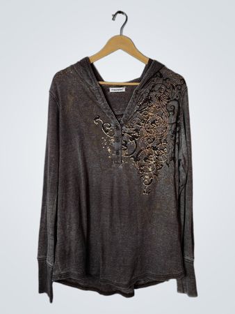 Maurices Embellished Cowl Neck Top