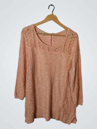 Peach Knit Sweater