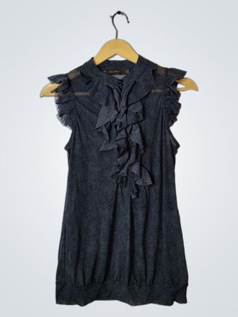 The Limited Black Ruffled Dress