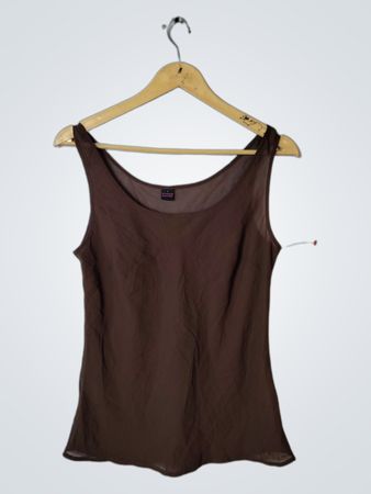 Brown Polyester Blouse