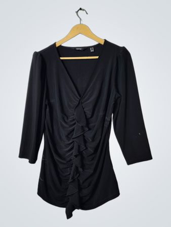 Black Ruched Top