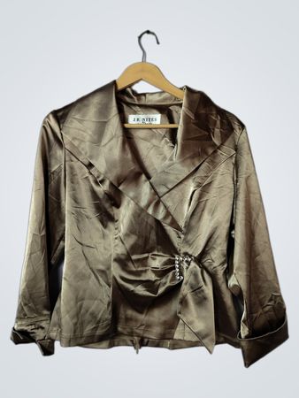 J.R. Nites Gold Satin Jacket