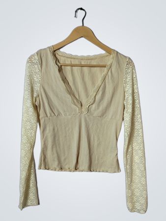 Long-Sleeve Cropped Top