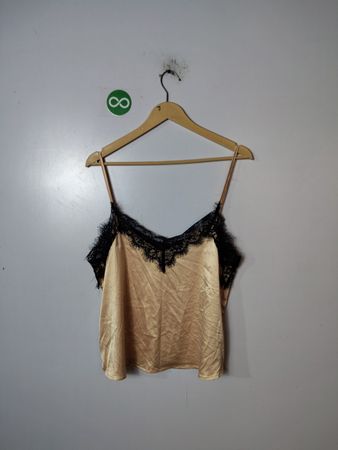 Women's Lace Trim Silk Camisole