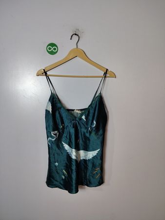 Green Floral Camisole