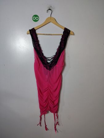 Pink Lace Trim Nightgown