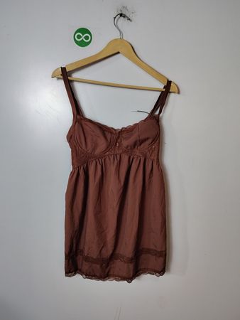 Brown Lace Cami Top