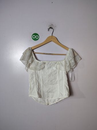 White Lace Corset Top