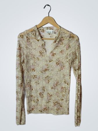 Willow Root Floral Long-Sleeve Top