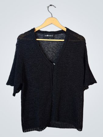 Sag Harbor Black Knit Top